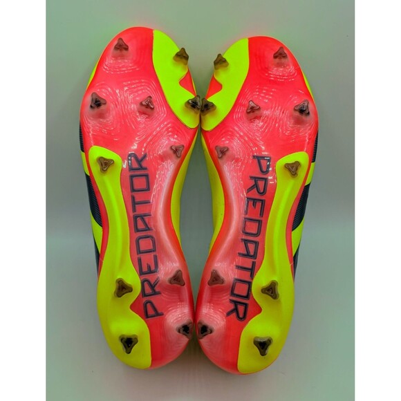 Adidas Predator Elite Laceless FG Men's Size 9 Solar Yellow Soccer Cleats IE2366 - Picture 6 of 7